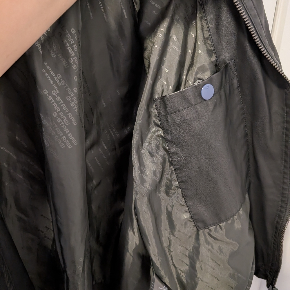 G StarRaw/Empral Deconstructed 3D Biker Jacket Sz XL - Picture 8 of 10